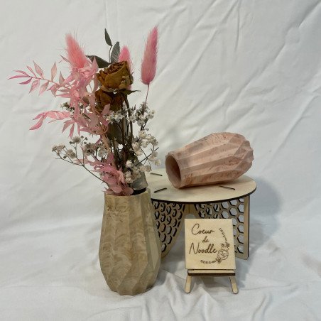 Vase géométrique en jesmonite