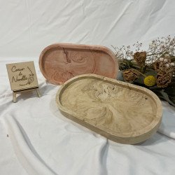Vide-poche ou plateau en jesmonite