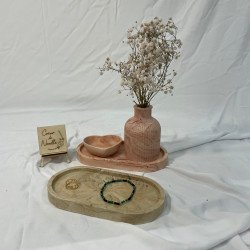 Vide-poche ou plateau en jesmonite