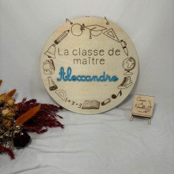 Plaque de porte maths