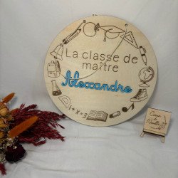 Plaque de porte maths