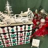 Calendrier de l'avent Camion avec décor de Noël