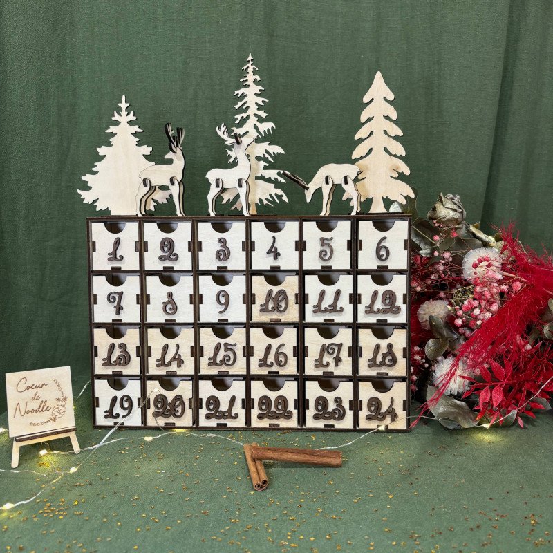 Calendrier de l'avent Cerf Calendrier de l'avent Cerf