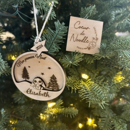 Boule Noël - Lapin