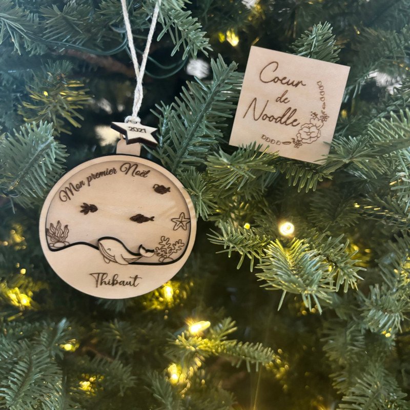 Boule Noël - Baleine Boule Noël - Baleine
