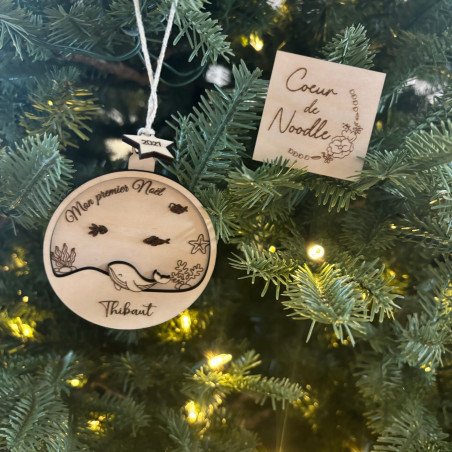 Boule Noël - Baleine