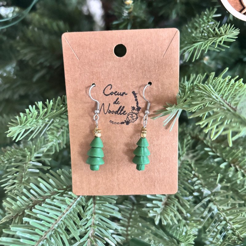 Boucles d'oreilles sapin