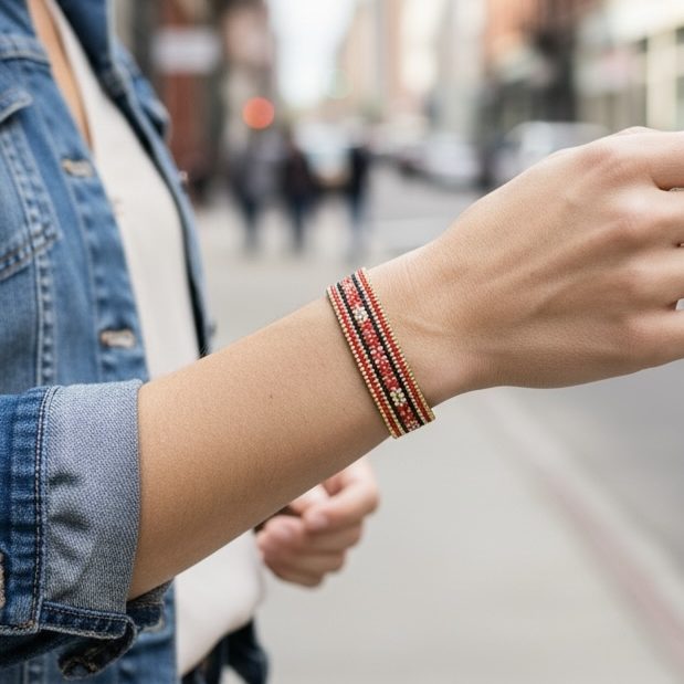 Bracelet Miyuki Fêtes Dorées